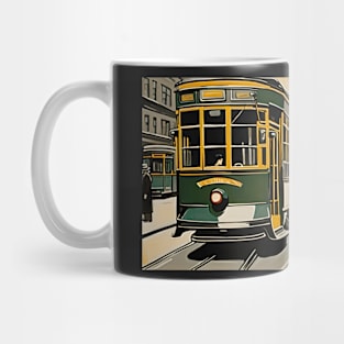 The Art of Trams - New Realism Style - Mugs For Transit Lovers Mug